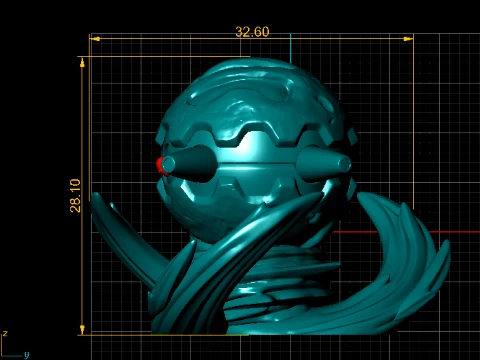 Armored Sea Monster 3D Model