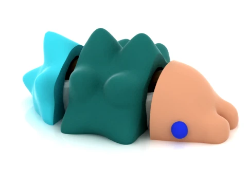 Cute Spiky Shell Creature 3D Model