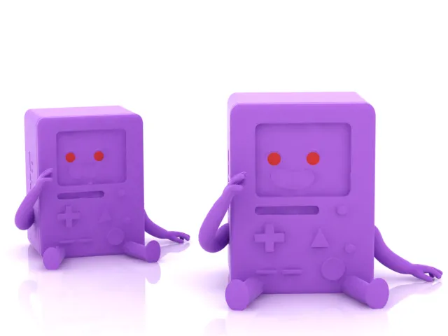 Sitting Retro Game Console Character 3D Model .c4d .max .obj .3ds .fbx .stl .blend 