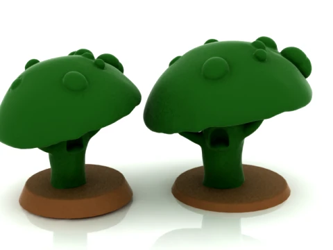 Stylized Fantasy Tree Model 3D 모델