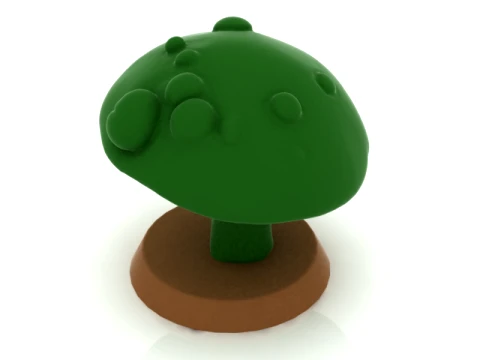 Stylized Fantasy Tree Model 3D Model