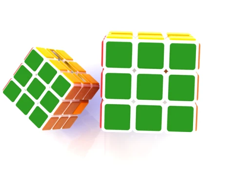 Colorful 3D Puzzle Cube 3D 모델