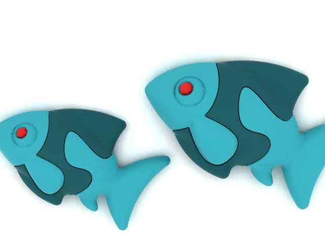 Stylized Cartoon Fish Character 3D Model .c4d .max .obj .3ds .fbx .stl .blend 