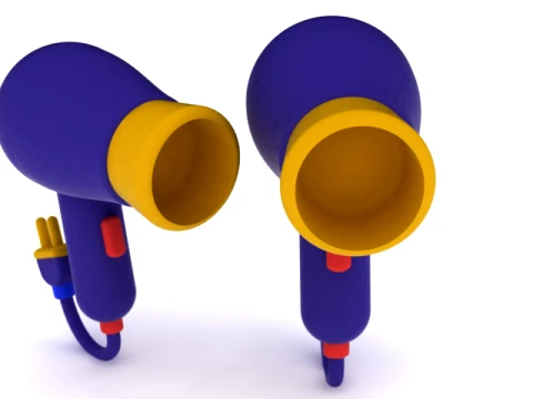 Cartoon Toy Hair Dryer Modèle 3D