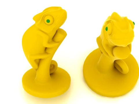 Figurine caméléon mignonne Modèle 3D