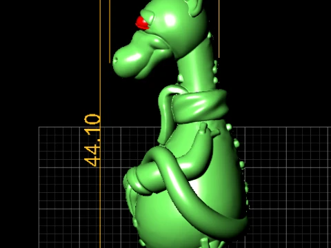 Cute Cartoon Giraffe Character 3D Model