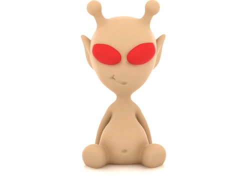 Cute Alien Character 3D Model