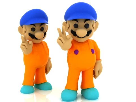 Personnage de plombier de dessin animé Modèle 3D