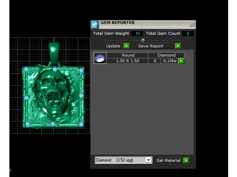 Screaming Skull Book Pendant 3D Model