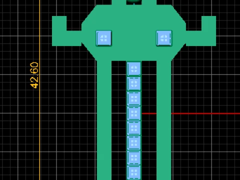 Geometric Sword Pendant 3D Model