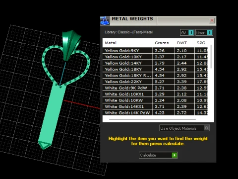 Heart Key Pendant 3D Model