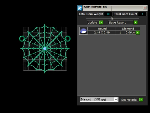 Spider Web Pendant 3D Model