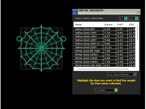 Spider Web Pendant 3D Model