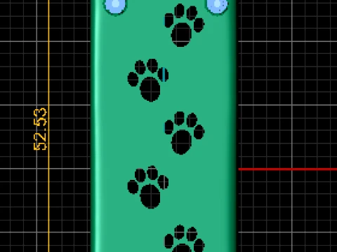 Cat Paw Pendant 3D Model