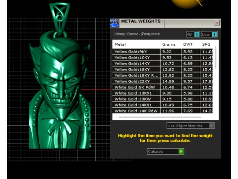 Sinister Gentleman Pendant 3D Model