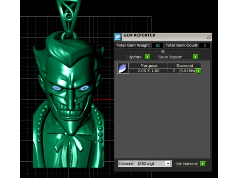 Sinister Gentleman Pendant 3D Model