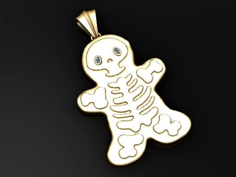 Skeleton Pendant 3D Model