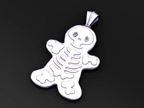 Skeleton Pendant 3D Model