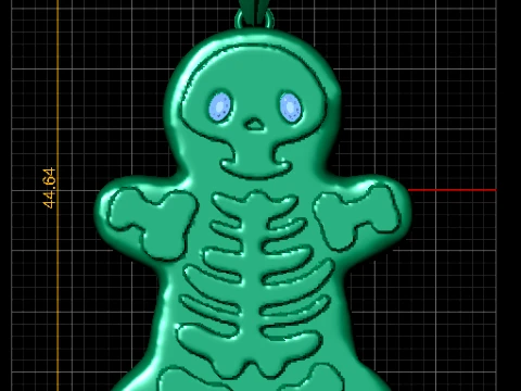 Skeleton Pendant 3D Model