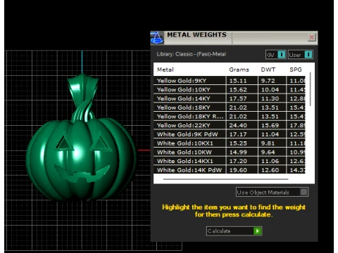 Jack-O-Lantern Pumpkin Pendant 3D Model