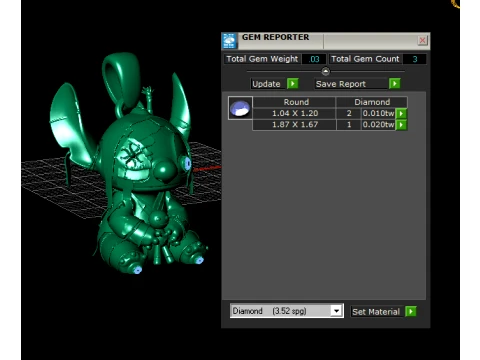 Voodoo Doll Character Pendant 3D Model