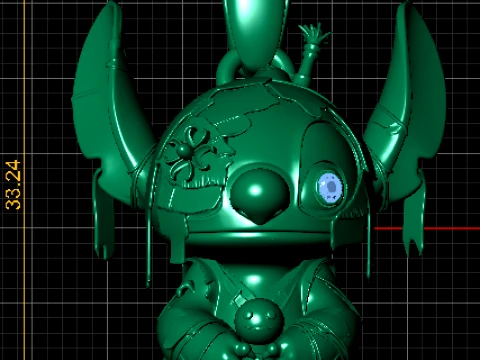 Voodoo Doll Character Pendant 3D Model