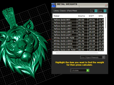 Majestic Lion Pendant 3D Model