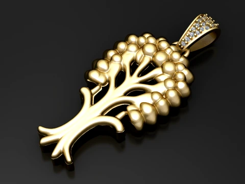 Tree of Life Pendant 3D Model