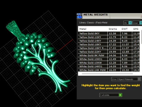 Tree of Life Pendant 3D Model