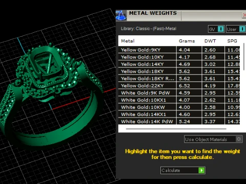 Emerald Halo Ring 3D Model