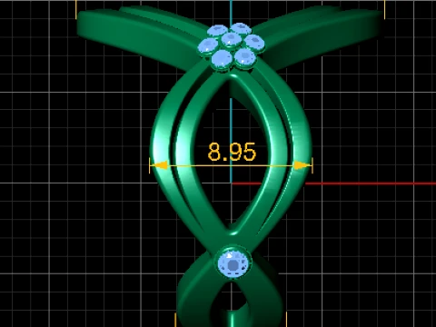 Floral Openwork Ring 3D Model
