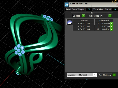 Floral Openwork Ring 3D Model