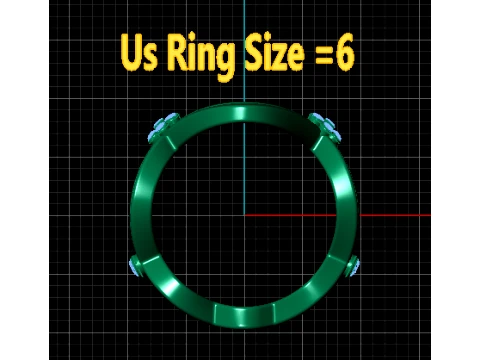 Floral Openwork Ring 3D Model