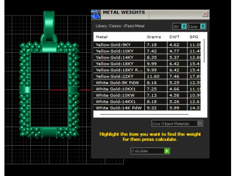 Princess Cut Diamond Pendant 3D Model