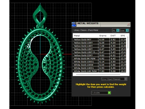 Infinity Pav Diamond Pendant 3D Model