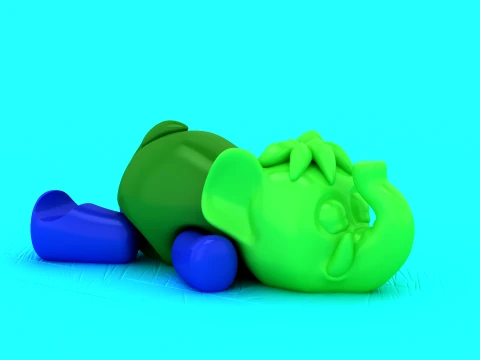 Articulated Flexi Elephant - Print-in-Place Toy 3D Print Model