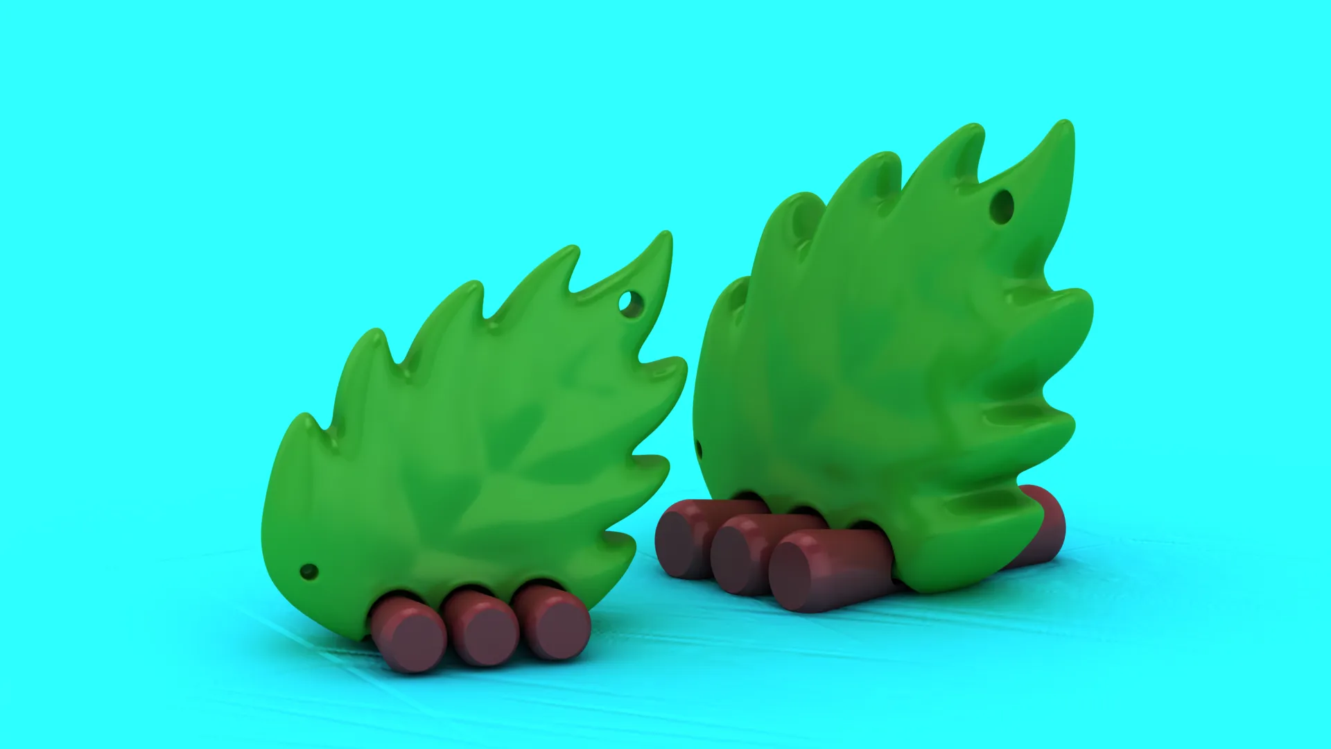 Articulated Flexi Hedgehog - Print-in-Place Leaf Toy 3D Print Model .c4d .max .obj .3ds .fbx .stl .blend 