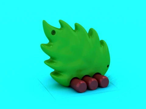 Articulated Flexi Hedgehog - Print-in-Place Leaf Toy 3D Print Model