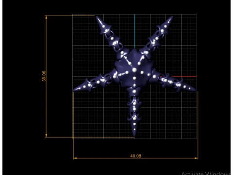 Articulated Flexi Starfish - Print-in-Place Sea Creature Toy 3D Print Model