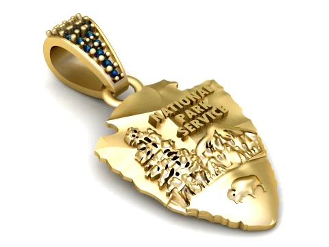 National Park Service Pendant 3D 模型