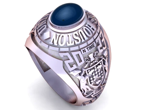 University Class Ring 3D Model