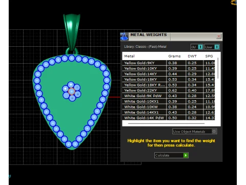 Ruby Cross Shield Gold Pendant 3D Model