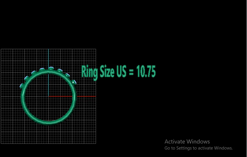 US Ring Size 1075 Guide 3D Model .c4d .max .obj .3ds .fbx .stl .blend 