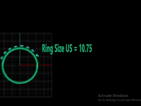 US Ring Size 1075 Guide 3D Modell