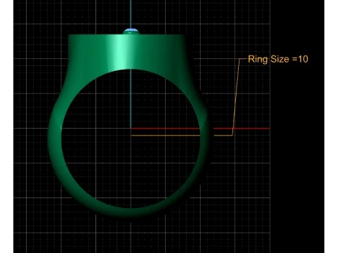 Golden Yin Yang Signet Ring 3D Printable Model 3D Model