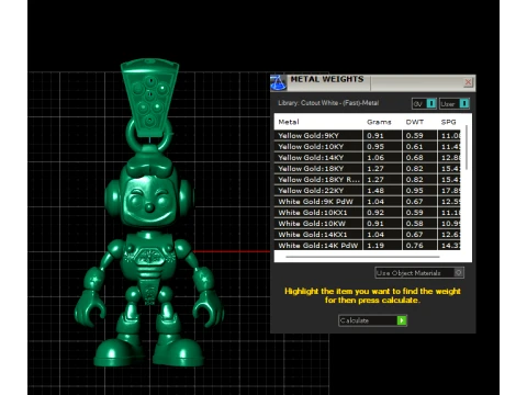 Cute Cartoon Robot Pendant 3D Model