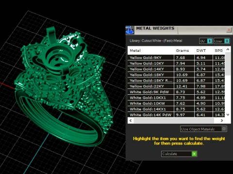 Luxury Emerald Green Gemstone Gold Ring with Diamond Floral Design 3D Printable Jewelry Model 3D Model