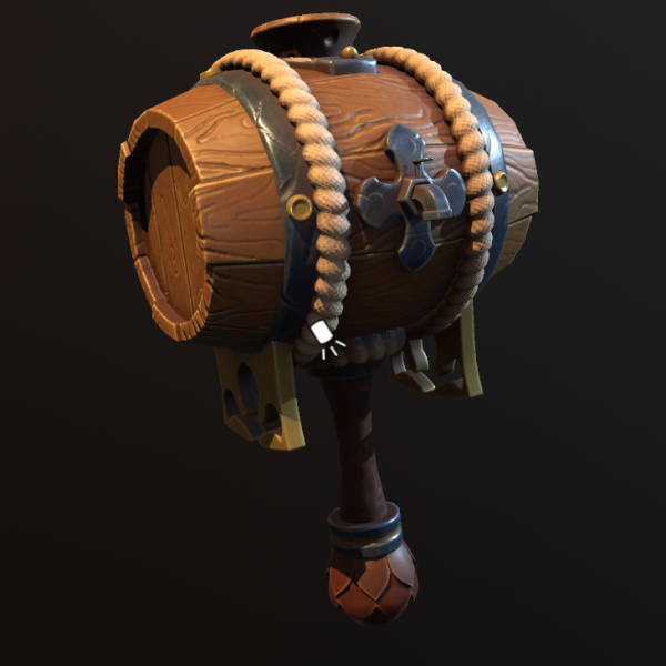 Hammer Barrel Modèle 3D .c4d .max .obj .3ds .fbx .stl .blend 