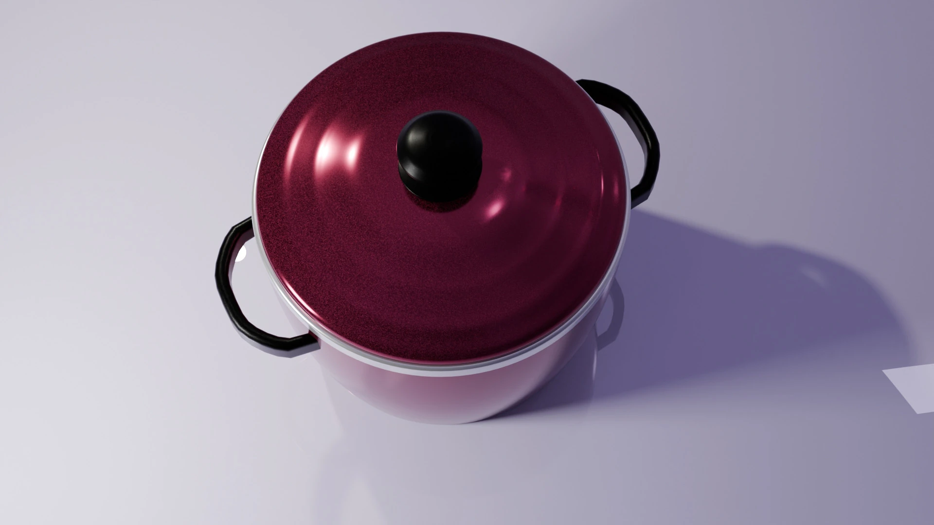 Saucepan with lid 3D Model .c4d .max .obj .3ds .fbx .stl .blend 