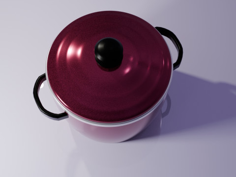 Saucepan with lid 3D Model